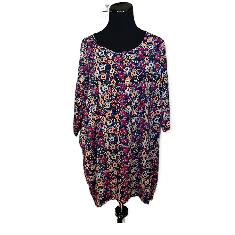 2XL LuLaRoe Irma Tunic NEW Gorgeous abstract Floral XXLarge 22-26